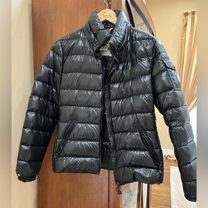 Moncler black puffer with detachable hood. Size 2.